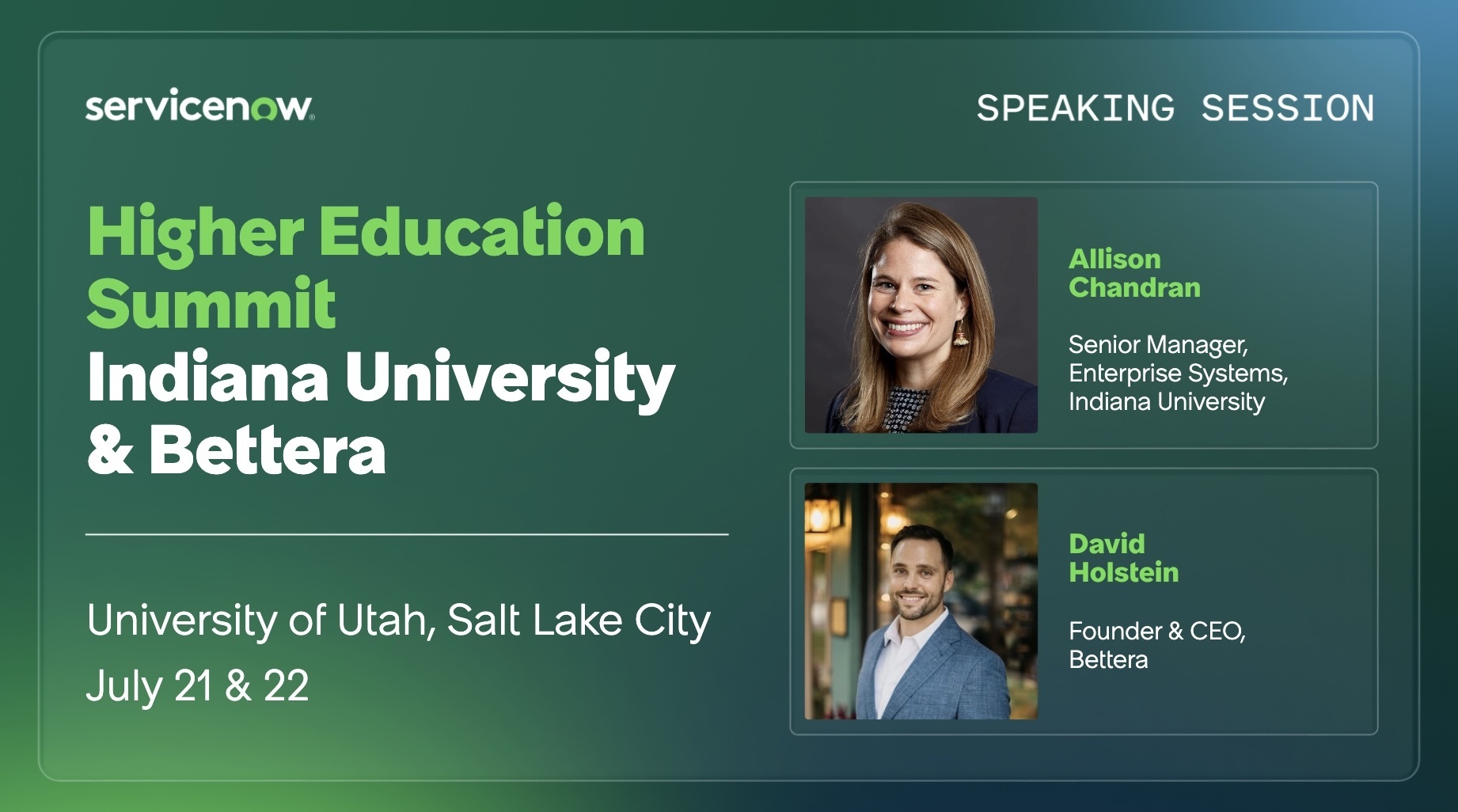 Higher Education Summit: Indiana University & Bettera speaking session